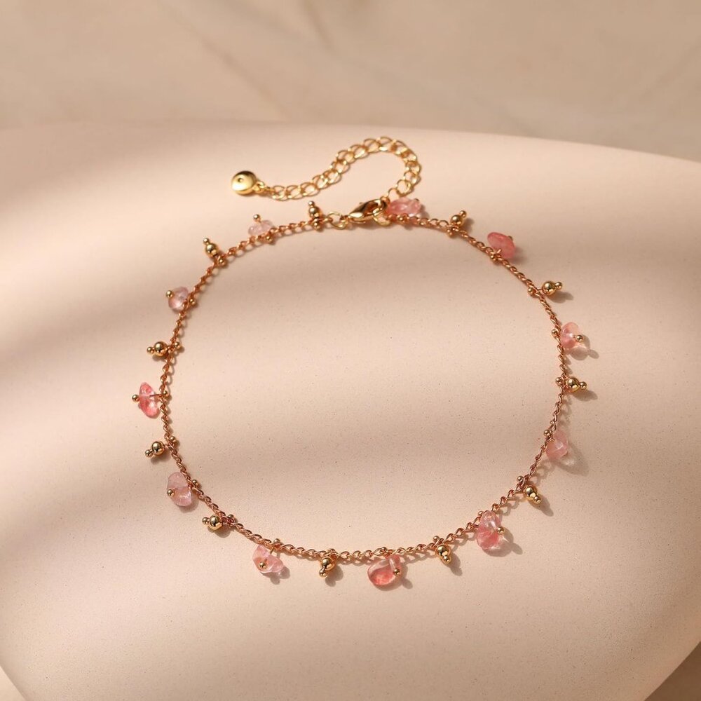 18k Gold Plated Anklet Ankle Bracelets for Women - Picture 2 of 5